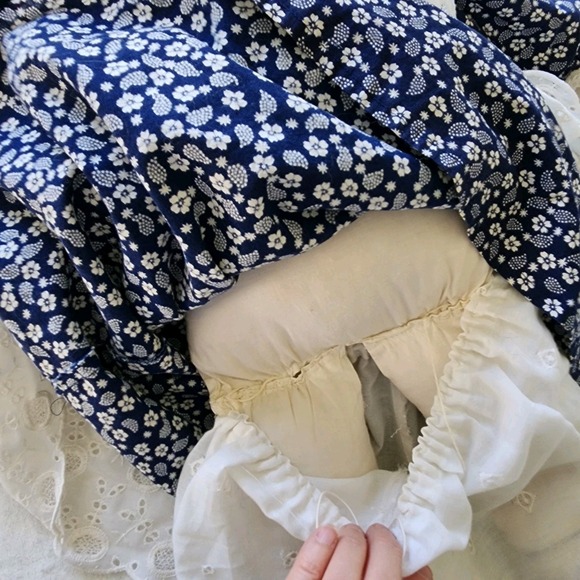 Big Vintage Annabelle Doll RAGGEDY ANN 36" Fabric Embroidered Face 70s Haunted? - Picture 9 of 16